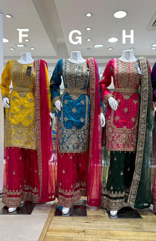 Mehndi Design Palazzo Suits 182