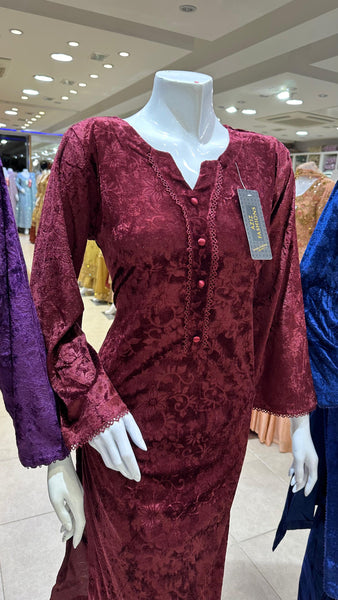 Embossed Velvet Dress GL100