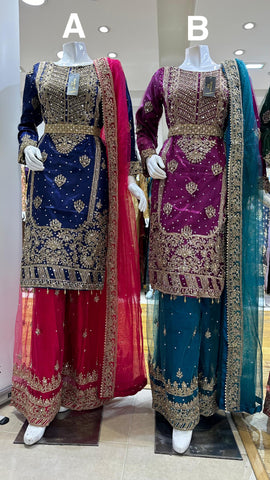 Mehndi Design Palazzo Suits 182