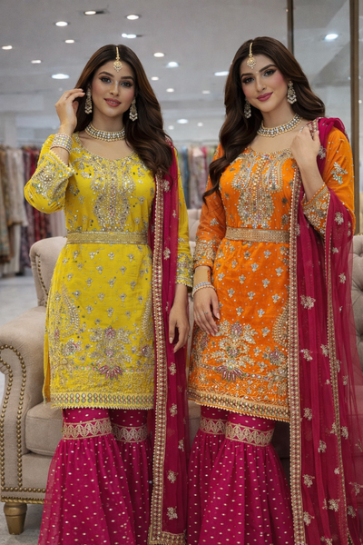 Mehndi Gharara Dresses 320