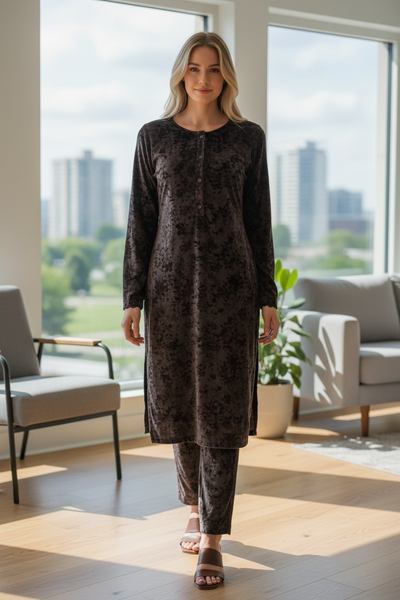 Embossed Velvet Dress GL100