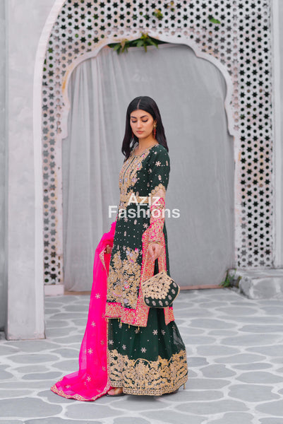 Mehndi Palazzo Suit 325