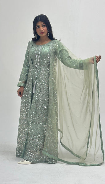 JACKET With Long Maxi Dress 7778