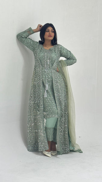 JACKET With Long Maxi Dress 7778