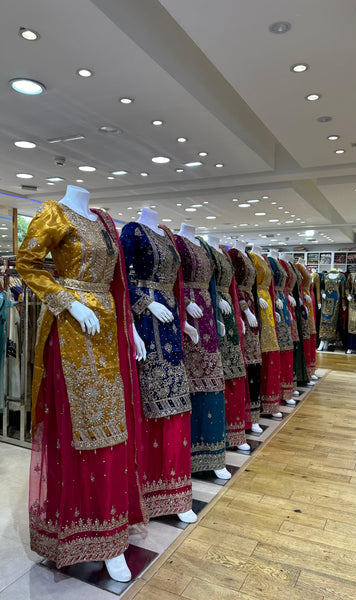 Mehndi Design Palazzo Suits 182