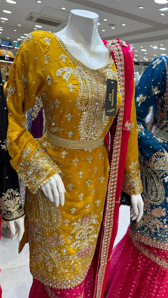 Mehndi Gharara Dresses 320
