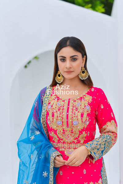 Mehndi Palazzo Suit 325