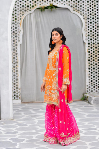 Mehndi Gharara Dress 320