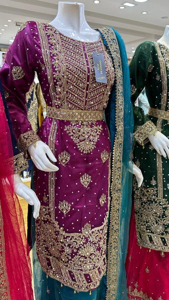 Mehndi Design Palazzo Suits 182