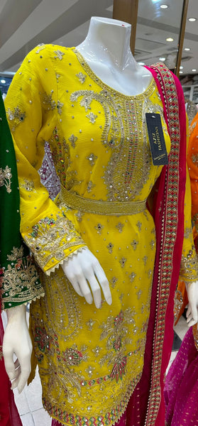 Mehndi Gharara Dresses 320