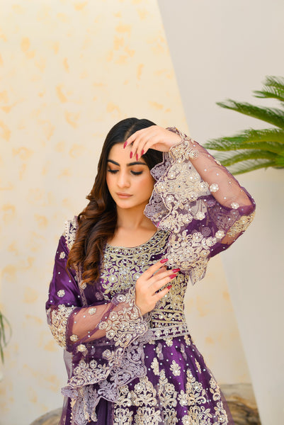 Purple Lengha 786