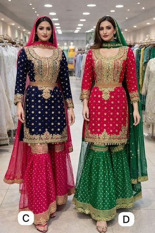 SPECIAL OFFER Mendhi Gharara Suits 318