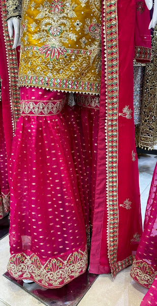 Mehndi Gharara Dresses 320