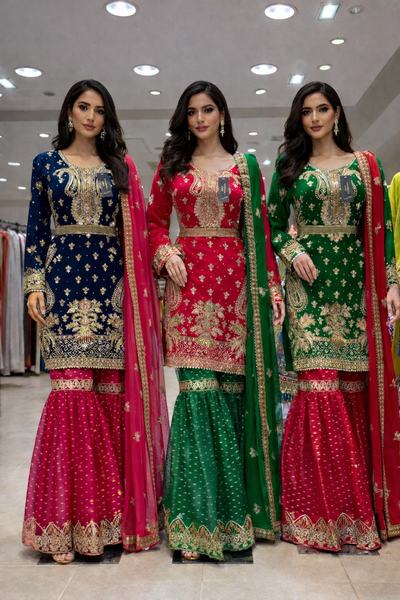 Mehndi Gharara Dresses 320