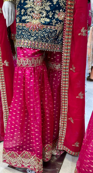 Mehndi Gharara Dresses 320