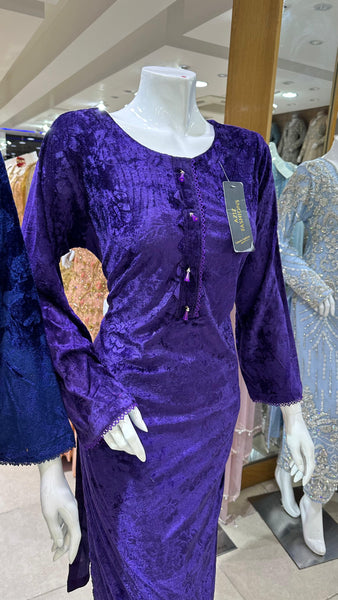 Embossed Velvet Dress GL100