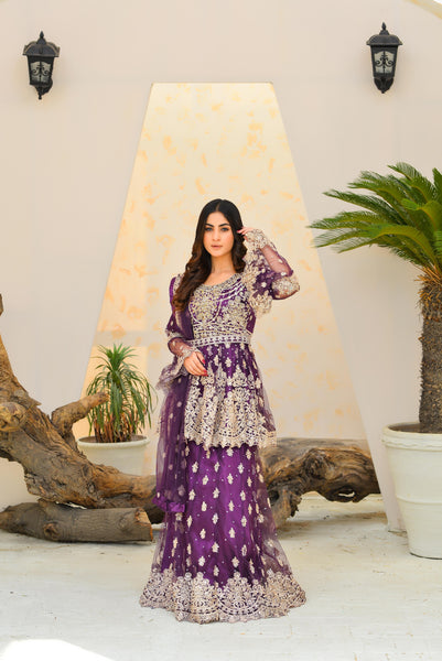 Purple Lengha 786