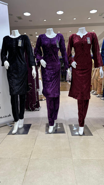 Embossed Velvet Dress GL100