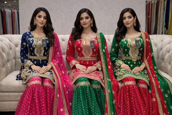 Mehndi Gharara Dresses 320