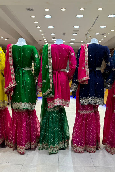 Mehndi Gharara Dresses 320