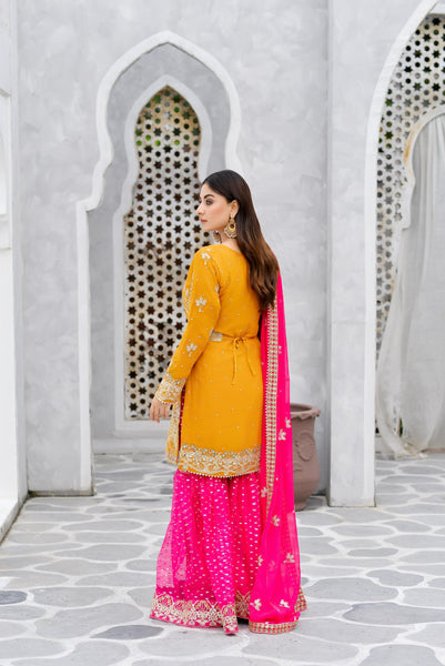 Mehndi Gharara Dress 320