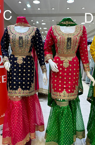 SPECIAL OFFER Mendhi Gharara Suits 318