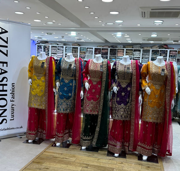 Mehndi Design Palazzo Suits 182