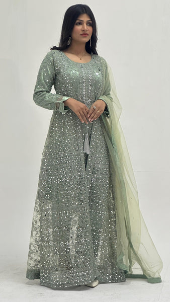 JACKET With Long Maxi Dress 7778