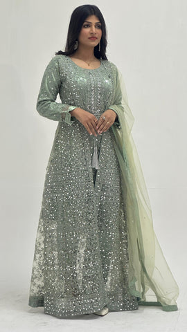 JACKET With Long Maxi Dress 7778