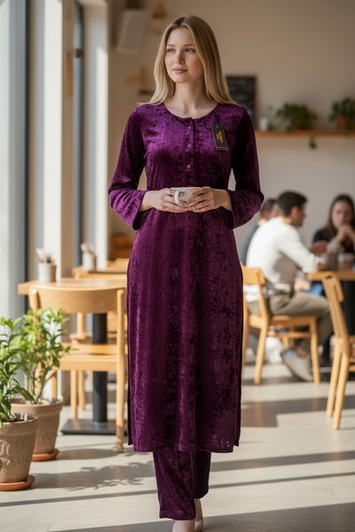 Embossed Velvet Dress GL100