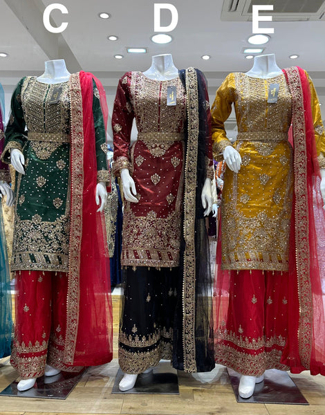 Mehndi Design Palazzo Suits 182