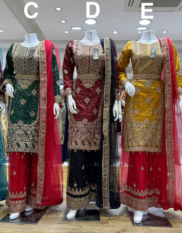 Mehndi Design Palazzo Suits 182