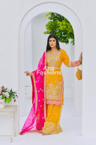 Mehndi Palazzo Suit 325