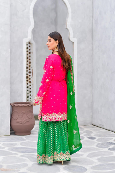 Mehndi Gharara Dress 320