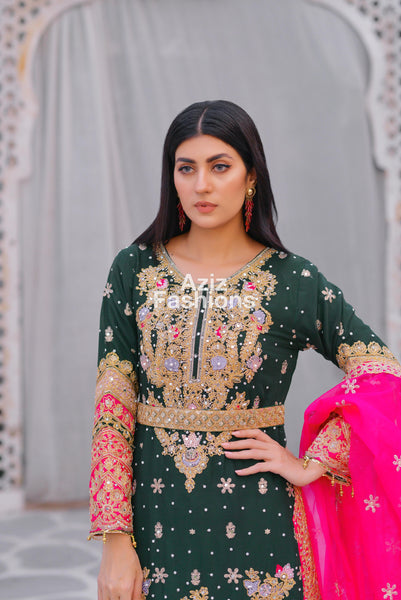 Mehndi Palazzo Suit 325