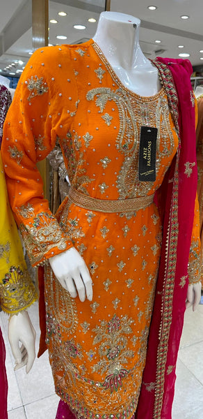 Mehndi Gharara Dresses 320