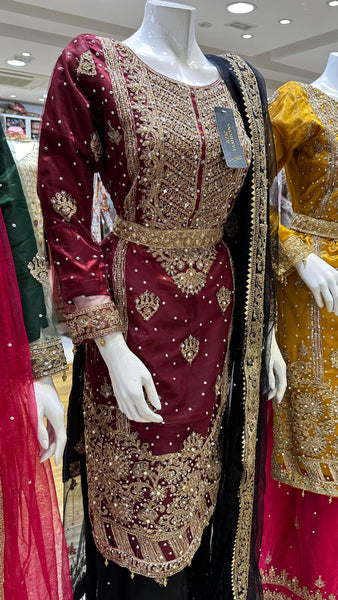 Mehndi Design Palazzo Suits 182