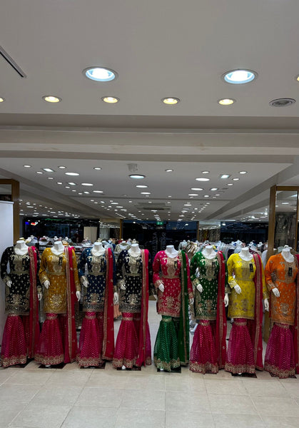 Mehndi Gharara Dresses 320