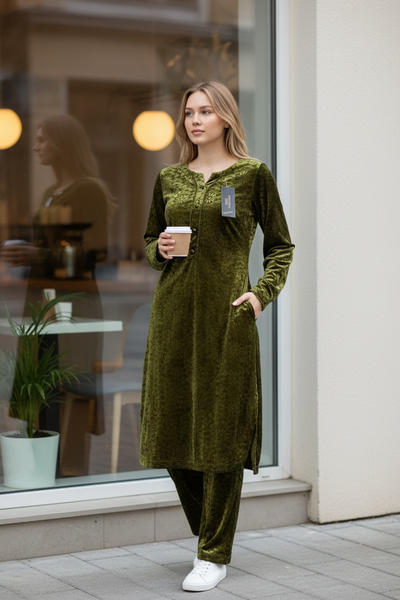 Embossed Velvet Dress GL100