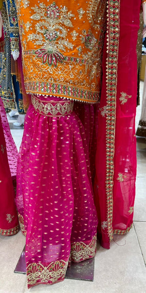 Mehndi Gharara Dresses 320