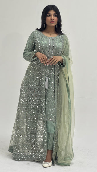 JACKET With Long Maxi Dress 7778