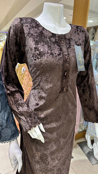 Embossed Velvet Dress GL100