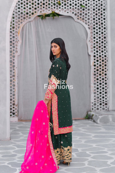 Mehndi Palazzo Suit 325