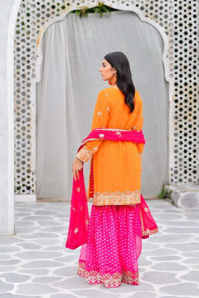 Mehndi Gharara Dress 320