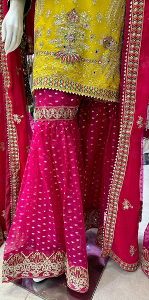 Mehndi Gharara Dresses 320