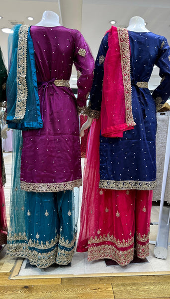 Mehndi Design Palazzo Suits 182