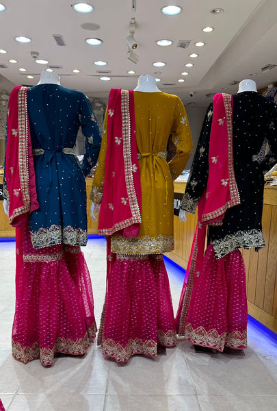 Mehndi Gharara Dresses 320