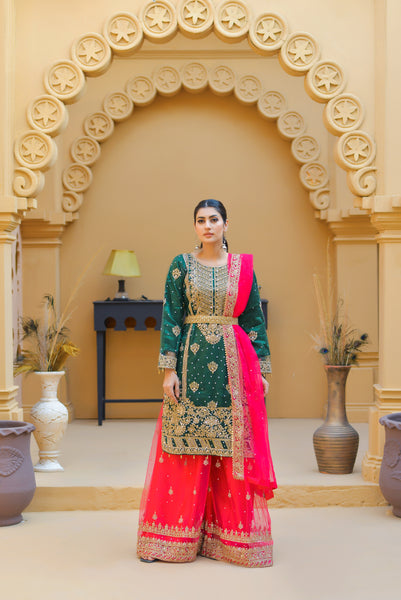 Mehndi Design Palazzo Suits 182