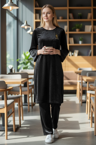 Embossed Velvet Dress GL100